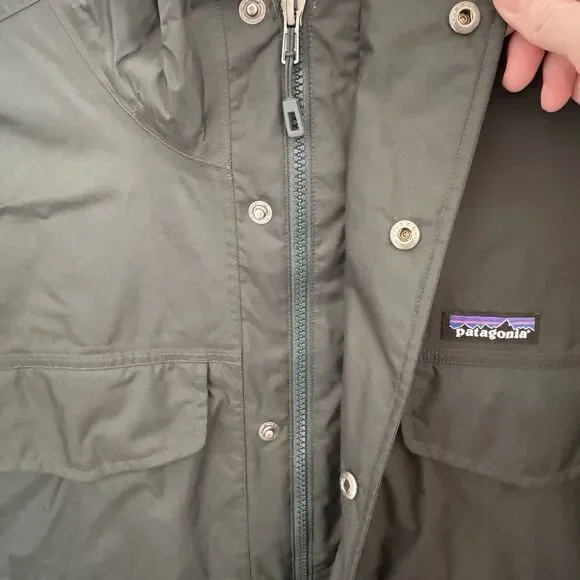 Patagonia Torrentshell Rain Jacket H2No Waterproof Hood Full Zip Grey Mens LRG - Picture 5 of 13